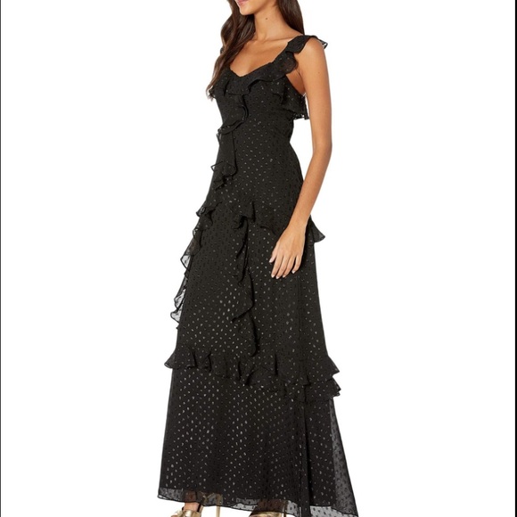 Lilly Pulitzer | Dresses | Lilly Pulitzer Riland Black Polka Dot Maxi Dress  | Poshmark